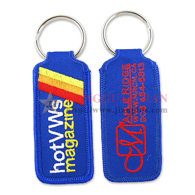 high quality embroidered keychain